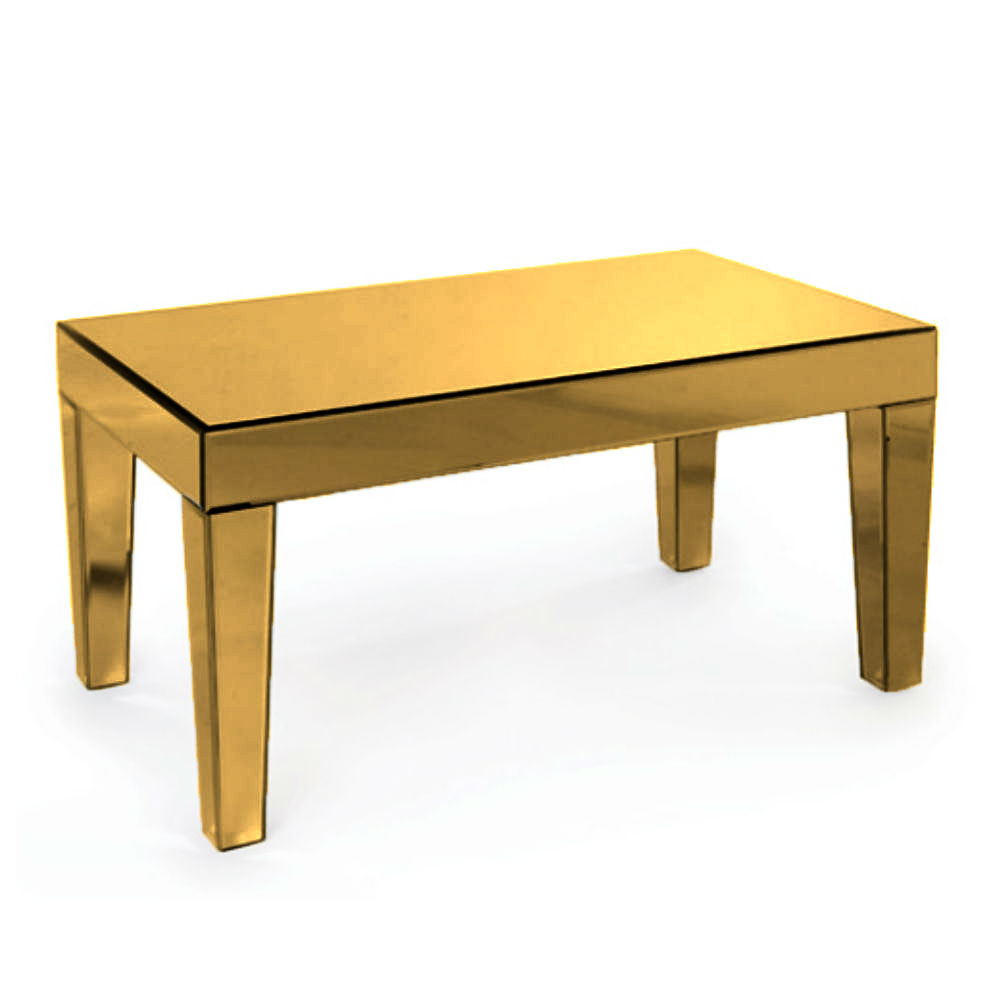 Florence Coffee Table Gold Mirror Ruth Fischl Event Rental