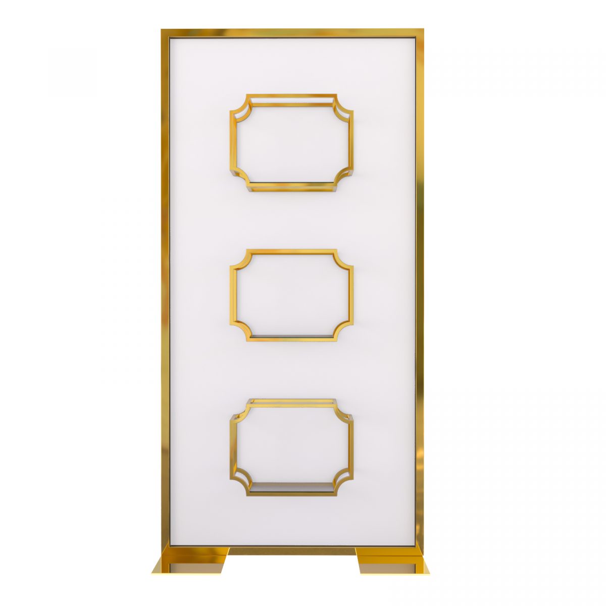 Madison Panel Gold White Acrylic