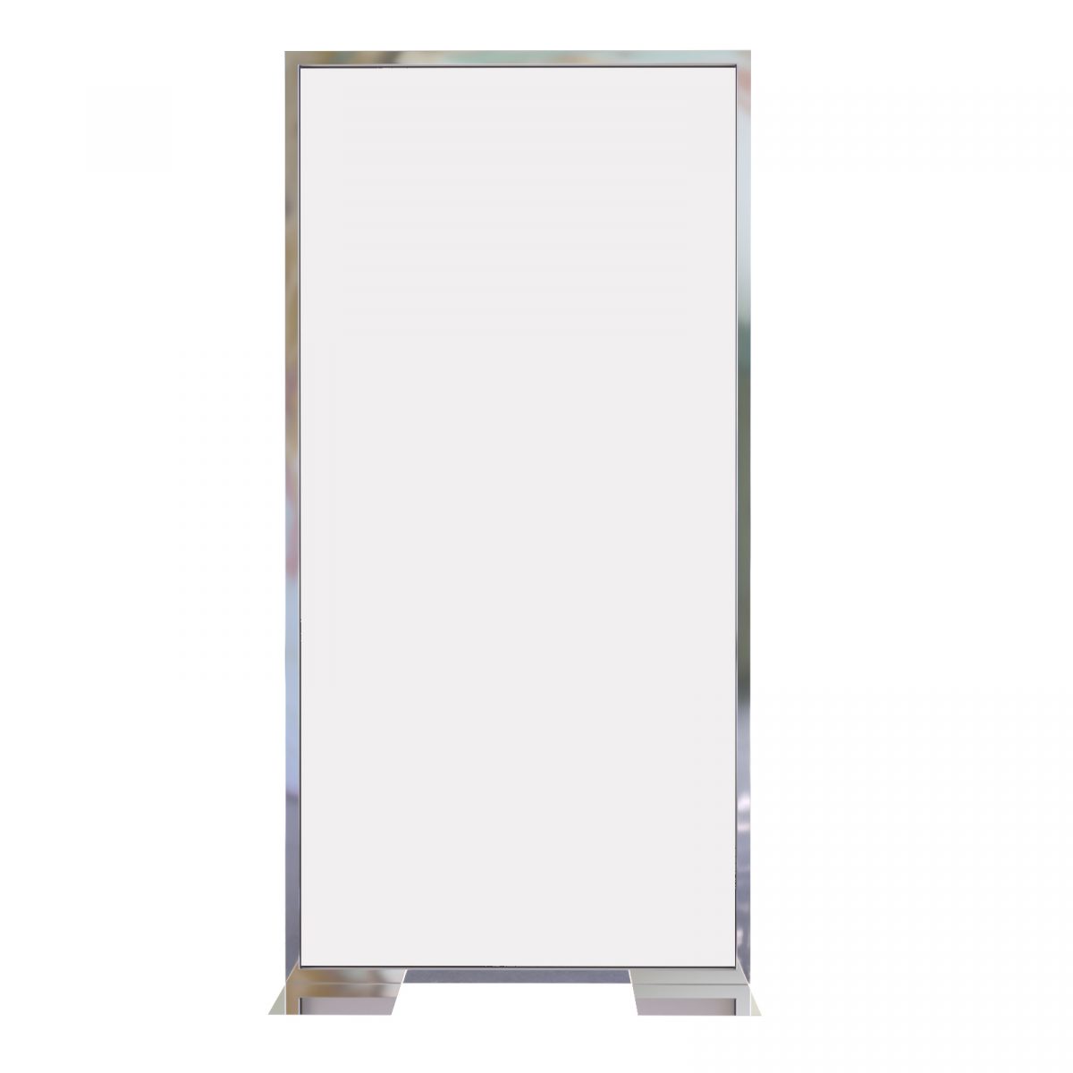 Plain Panel Silver White