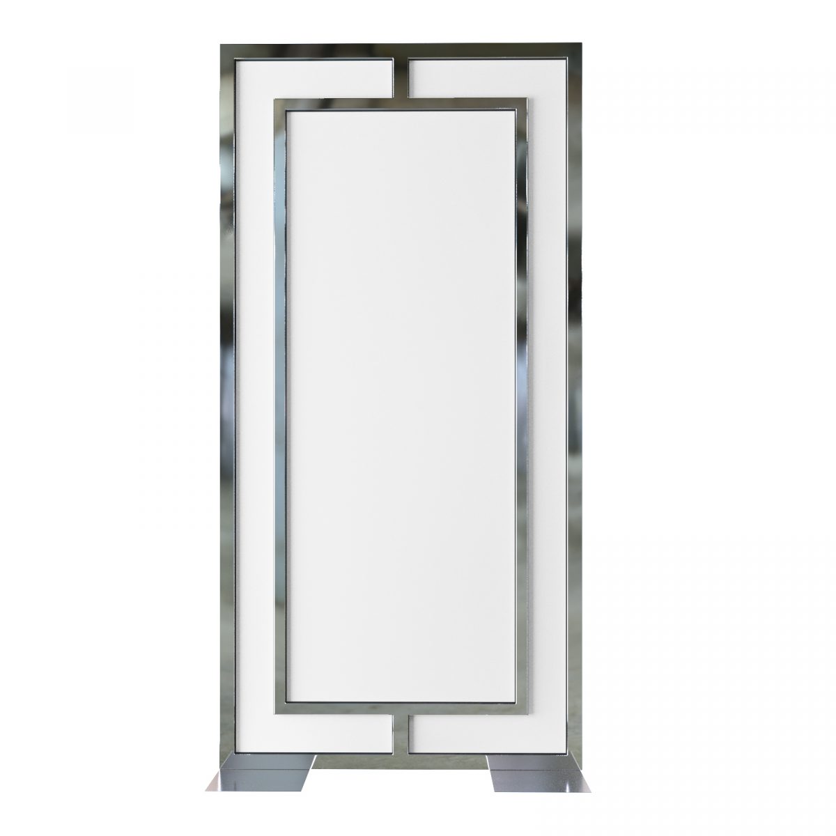 Brickell Panel Silver White