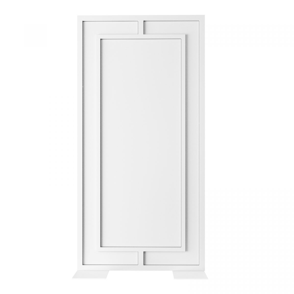Brickell Panel White White