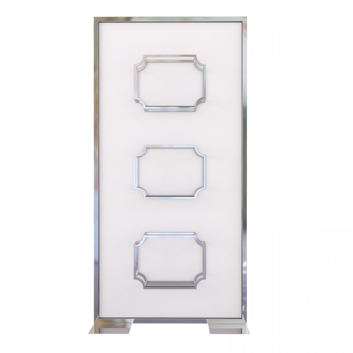Madison Panel Silver White Acrylic